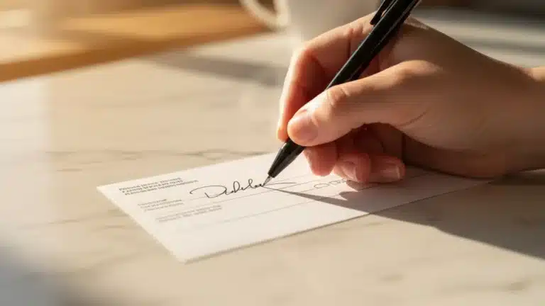 Comment faut-il remplir un chèque au dos ?