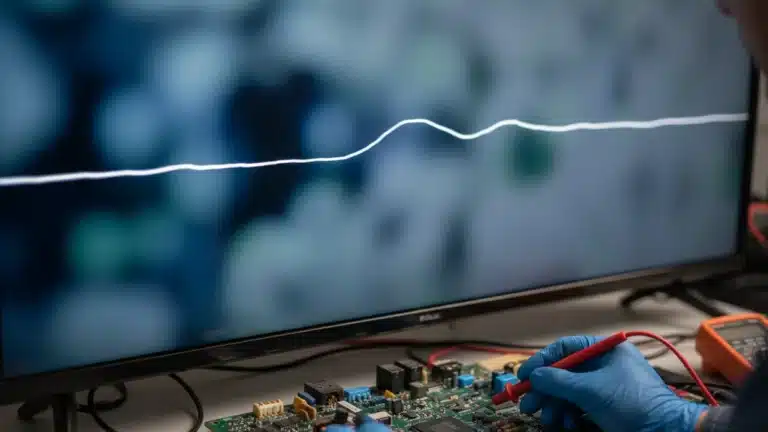 Trait horizontal sur mon écran TV : Causes et réparations